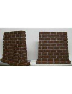 Set de 2 Pilares de Puente Dechant's Railroad 15,24x5,08x13,97cm 2