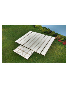 Acera a Escala HO Train Time Laser 340 pies 9 secciones