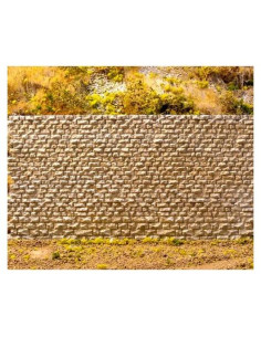 Azulejo de piedra beige rústico Chooch 17x8.7 cm pegado