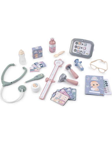 Centro de Cuidado Infantil Smoby - Juego Pediatra 24 Piezas