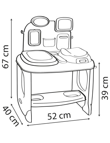 Centro de Cuidado Infantil Smoby - Juego Pediatra 24 Piezas