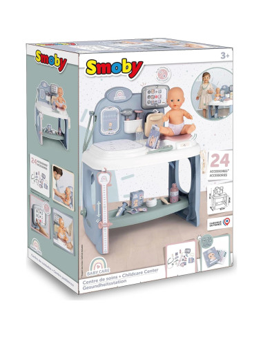 Centro de Cuidado Infantil Smoby - Juego Pediatra 24 Piezas
