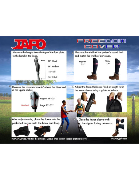 Cubierta de Pierna Protésica JAFO Marrón Unisex 35,56 cm