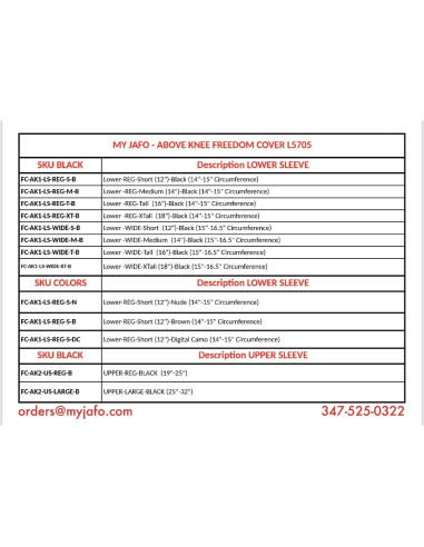 Cubierta de Pierna Protésica JAFO Marrón Unisex 35,56 cm