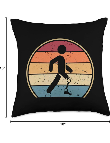 Cojín Protesis Pierna Artificial Regalos 45x45 cm Multicolor