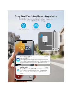 Termómetro WiFi GoveeLife H5111 para Refrigerador y Congelador 2