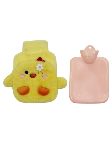 Botella de Agua Caliente Mosstyus Pato 400 ML con Funda