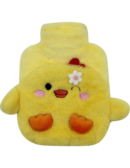 Botella de Agua Caliente Mosstyus Pato 400 ML con Funda