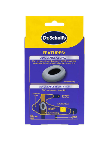 Corrector de Juanetes Dr. Scholl's con Férula de Gel - Alivio Dolor