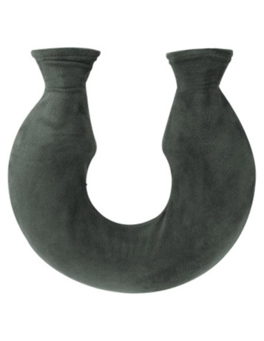 Bolsa de Agua Caliente OLizee 1.6L Cuello U PVC Gris