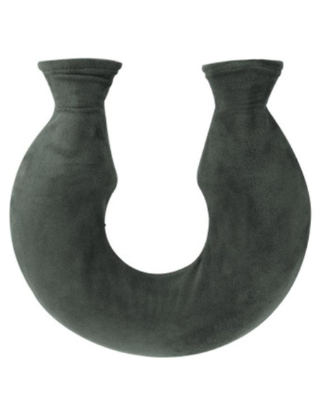 Bolsa de Agua Caliente OLizee 1.6L Cuello U PVC Gris