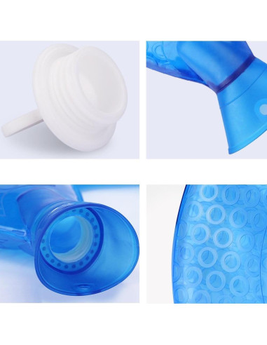 Bolsa de Agua Caliente OLizee 1.6L Cuello U PVC Gris