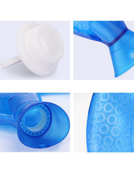 Bolsa de Agua Caliente OLizee 1.6L Cuello U PVC Gris