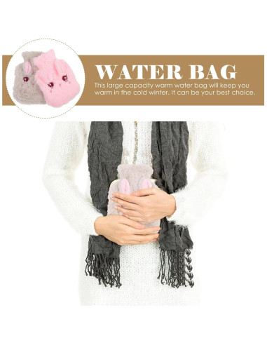 Botella de Agua Caliente Healvian 2pcs Conejo Peluche 19.5cm