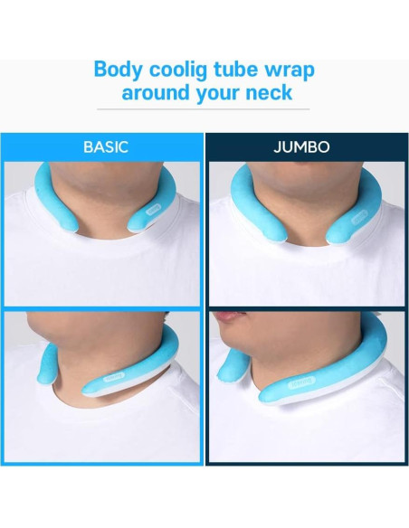 Enfriador de Cuello Jumbo mpac+ Blanco - Refrigerante Ecológico
