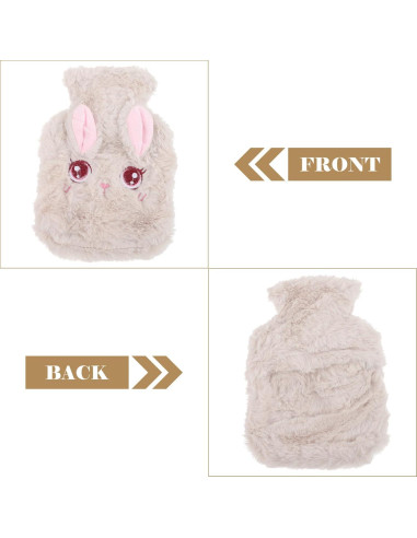 Botella de Agua Caliente Healvian 2pcs Conejo Peluche 19.5cm
