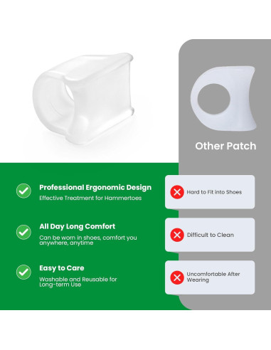 Corrector de Dedo en Martillo Bukihome - 6 Enderezadores Medianos