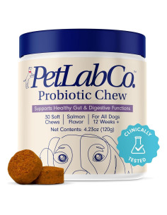 Probioticos PetLab Co. para Perros Sabor Salmón 30 Masticables