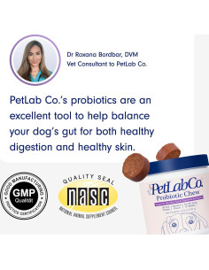 Probioticos PetLab Co. para Perros Sabor Salmón 30 Masticables 2
