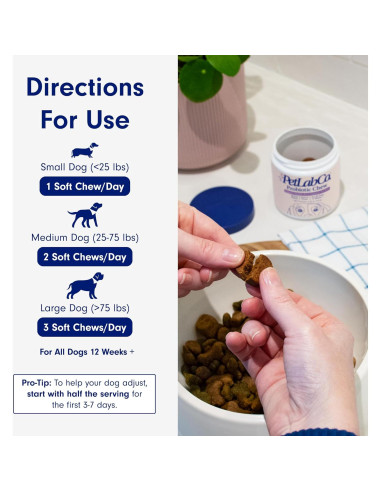 Probioticos PetLab Co. para Perros Sabor Salmón 30 Masticables