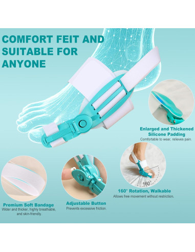 Corrector de Juanetes Ajustable LTEVXZI - 2 Piezas para Alivio