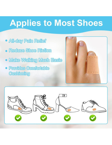 18 Almohadillas Protectores Juanetes DSLSQD Sin Pegamento