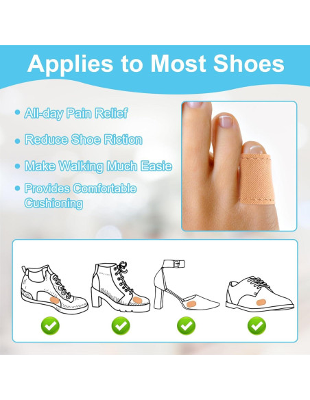 18 Almohadillas Protectores Juanetes DSLSQD Sin Pegamento