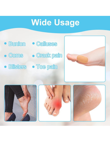 18 Almohadillas Protectores Juanetes DSLSQD Sin Pegamento