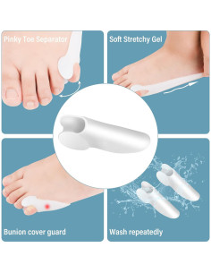 Separador de Dedo Meñique DYKOOK 6 Piezas Gel Alivio Dolor 2