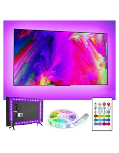Tira LED RGB para TV BASON LIGHTING 9.8ft 32-58" Control Remoto