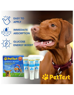 Gel de Glucosa para Mascotas Advocate PetTest 3x10ml 2