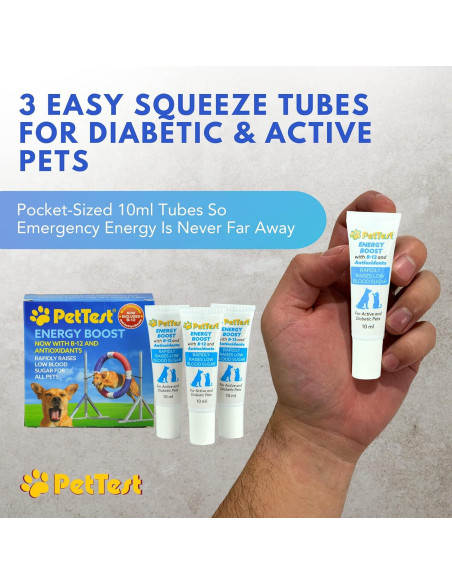 Gel de Glucosa para Mascotas Advocate PetTest 3x10ml