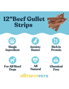 Golosinas para Perros Esófago de Res HotSpot Pets 0.45 kg 2