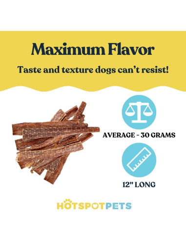 Golosinas para Perros Esófago de Res HotSpot Pets 0.45 kg