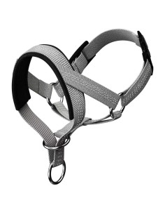 Collar de Cabeza para Perros Wintchuk Ajustable Gris S