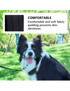 Collar de Cabeza para Perros Wintchuk Ajustable Gris S 2