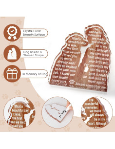 Recuerdo Acrílico en Memoria de Perro LuoHere 14 kg 2