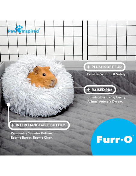Cama para mascotas Paw Inspired Furr-O Gris Claro 25x12 cm