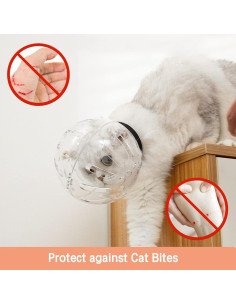 Bozal para Gato MAITA Ajustable Anti Mordeduras 17,9x17,8cm 2