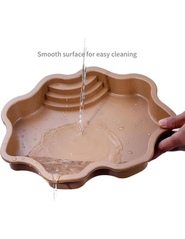 Piscina para Tortugas HIERYAN 30 cm Marrón Rojizo