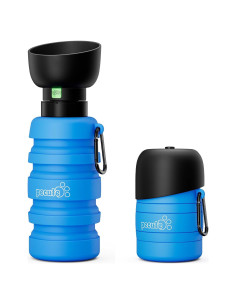 Botella de Agua Pecute para Perros 500ml a 850ml Azul