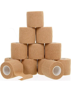 Cinta Vendaje Elástico Autoadhesiva B&S FEEL 5 cm x 4.5 m 12 Pzas 2