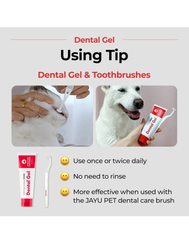 Gel Dental JAYU PET para Perros y Gatos 80 g - Cuidado Oral