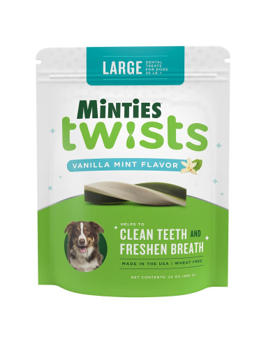 Golosinas Dentales Minties Twists VetIQ 680g para Perros +18kg