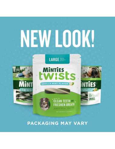 Golosinas Dentales Minties Twists VetIQ 680g para Perros +18kg