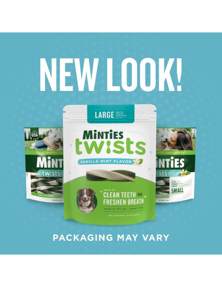 Golosinas Dentales Minties Twists VetIQ 680g para Perros +18kg