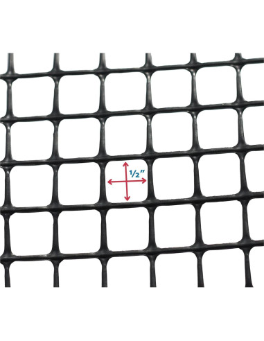 Red de Patio Exterior Cardinal Gates DSHD15 - 4,57x0,91m - Negro