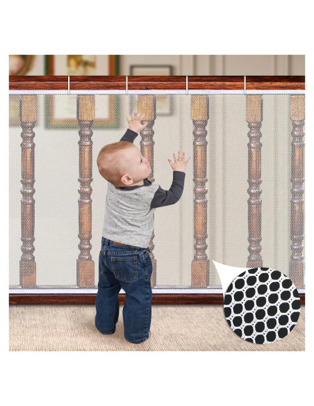 Red de Seguridad para Barandillas Dovesail 457x91 cm Blanca