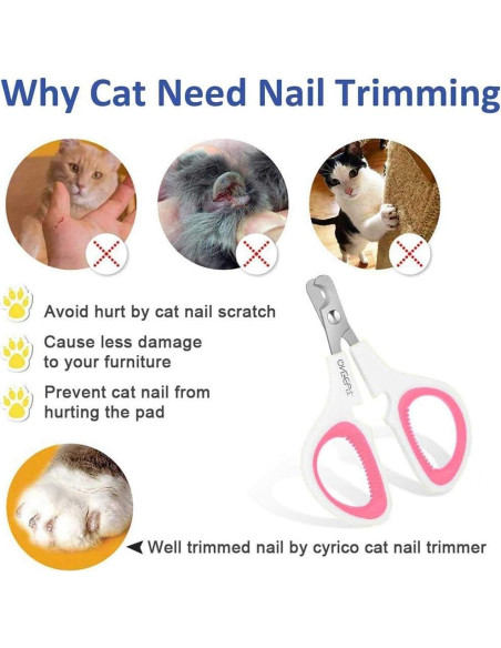 Cortauñas para Mascotas OneCut Rosa - Afilado y Seguro