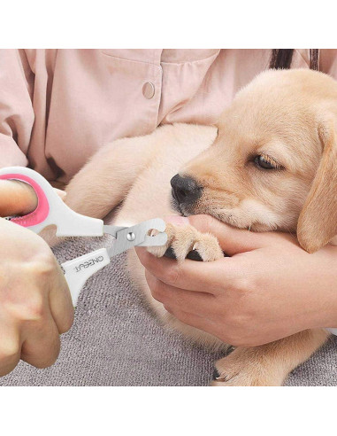Cortauñas para Mascotas OneCut Rosa - Afilado y Seguro